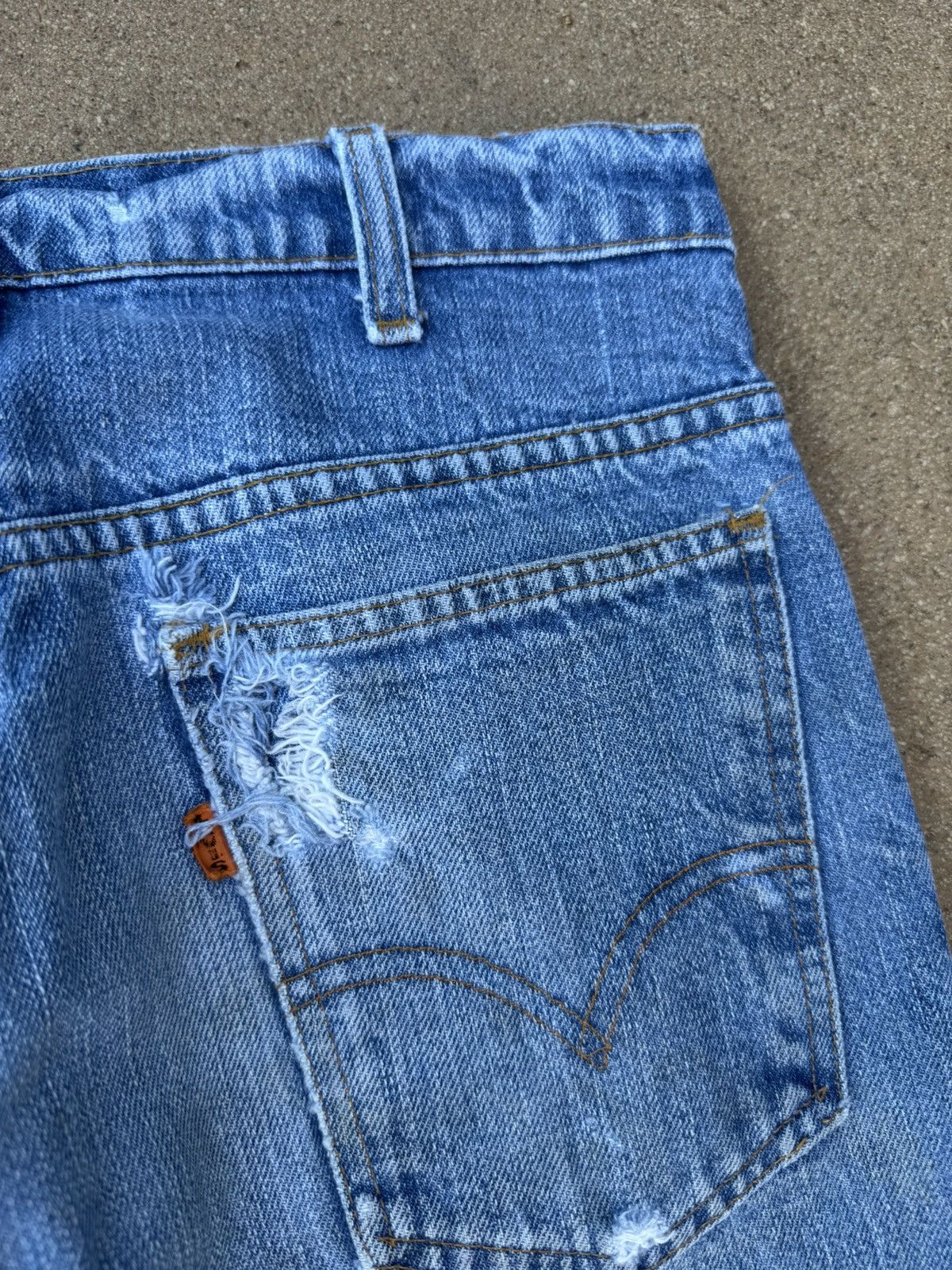 Levi's Vtg 70’s Levi’s 646 Orange Tab Bellbottom Flare Jeans 30x28 Size US 30 / EU 46 - 8 Thumbnail