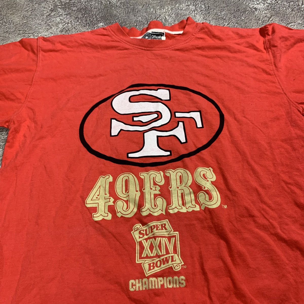 Vintage Vintage 90s NFL 49ers Super Bowl Graphic Tee Streetwear XL Size US XL / EU 56 / 4 - 4 Thumbnail