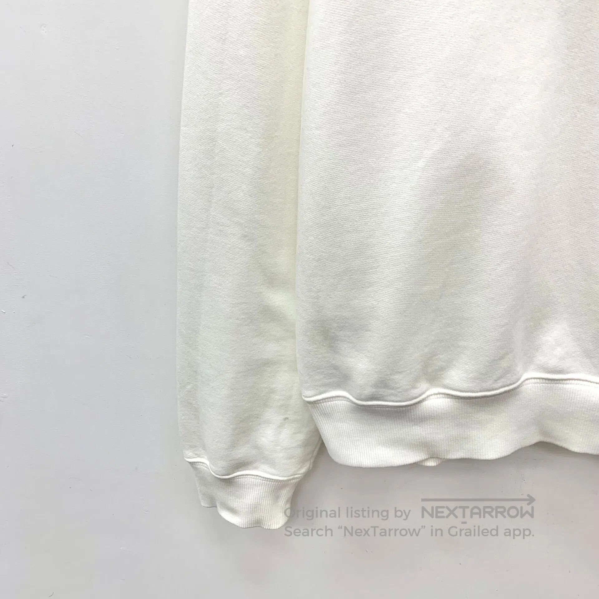 Dior Dior White letter embroidered cotton crew neck long-sleeve Size US S / EU 44-46 / 1 - 4 Thumbnail