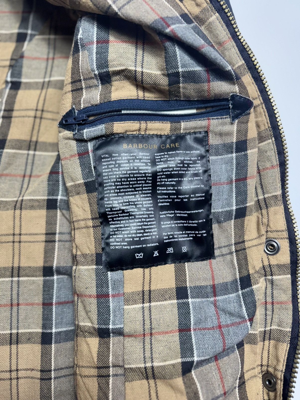 Barbour Barbour Border Waxed Jacket L1654 Utility 2 Pocket UK Size20 Size M / US 6-8 / IT 42-44 - 4 Thumbnail