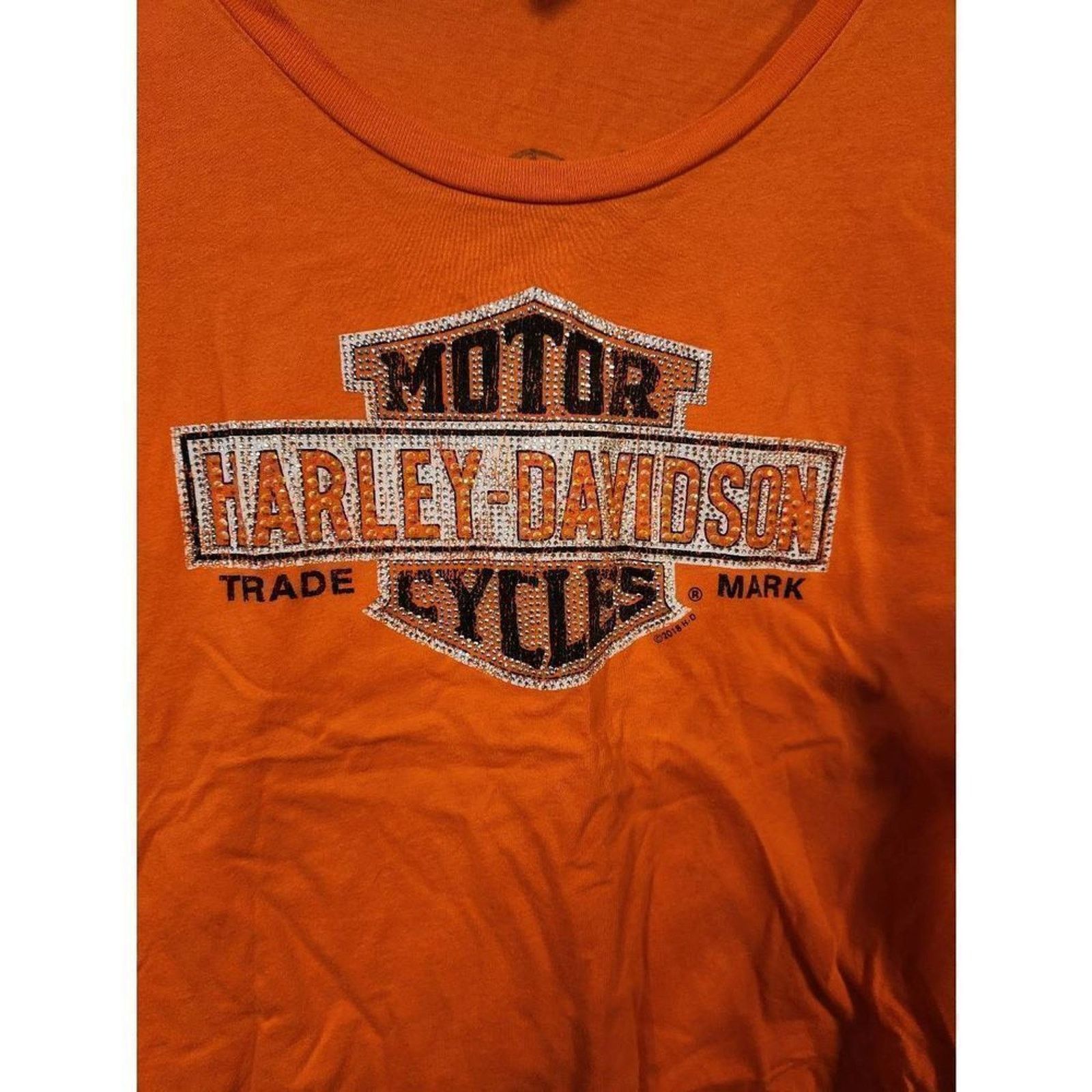Harley Davidson Harley davidson M shiny gemmed orange shirt Size M / US 6-8 / IT 42-44 - 8 Thumbnail