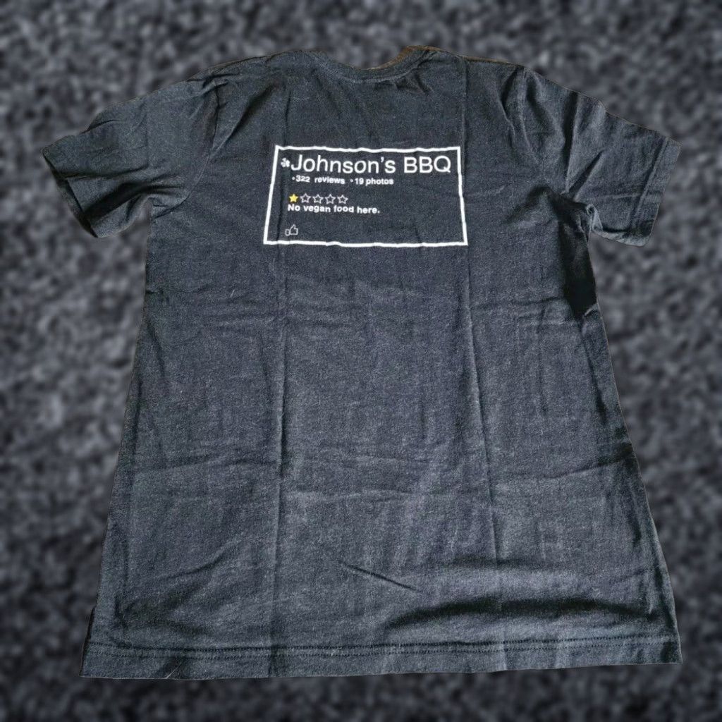 Review Funny Johnson Barbeque FL Yelp Review Restaurant T Shirt Black Double Sided Mens M Size US M / EU 48-50 / 2 - 1 Thumbnail
