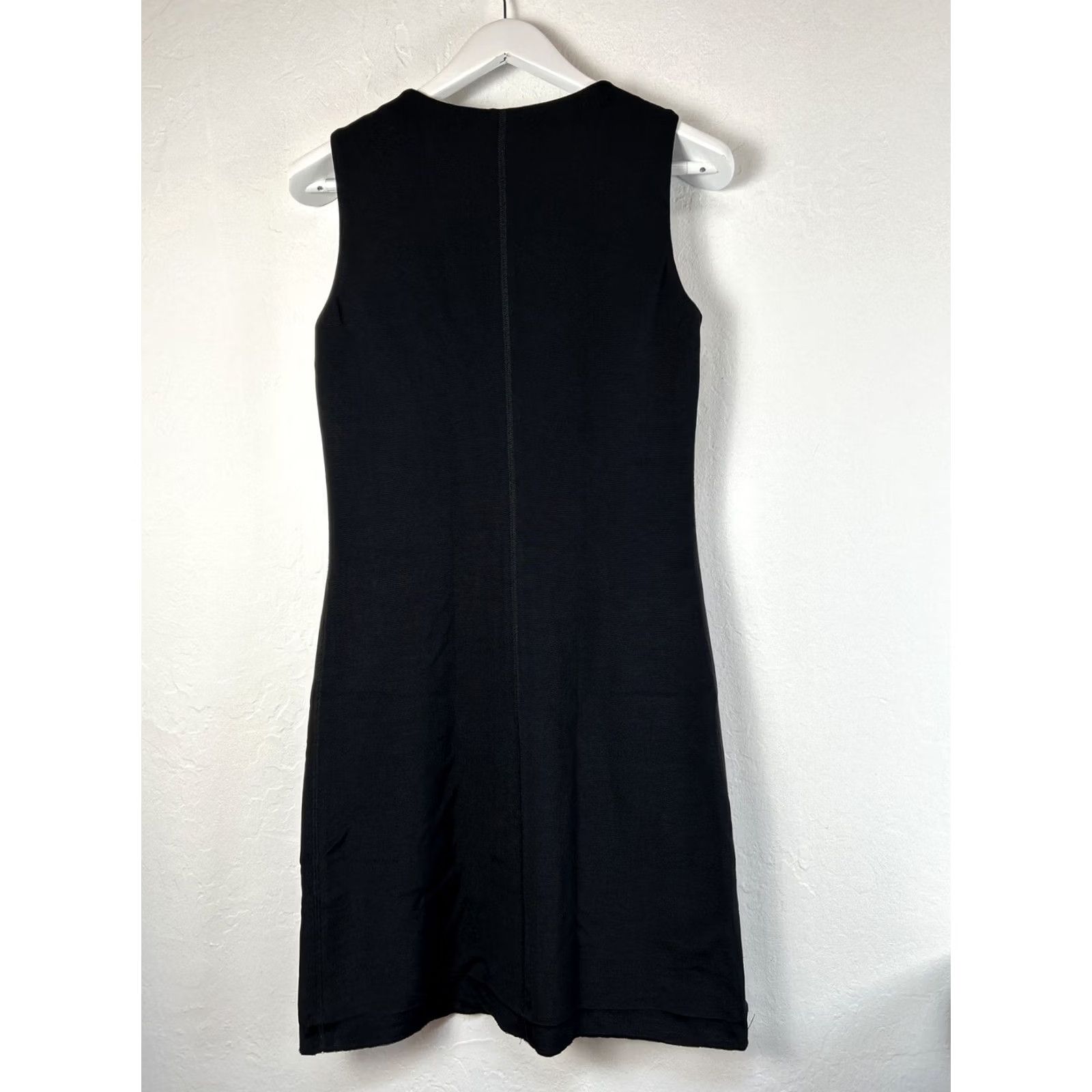 Peserico Peserico Womens Mini A-Line Dress Sleeveless Black Size 6 Italy Chic Classic A-line Dress Womens Size M / US 6-8 / IT 42-44 - 2 Thumbnail