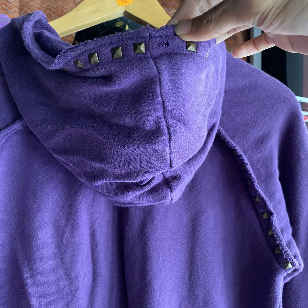 Katharine Hamnett London Hamnett Cut & Sewn Studded Hoodies Size US M / EU 48-50 / 2 - 13 Thumbnail