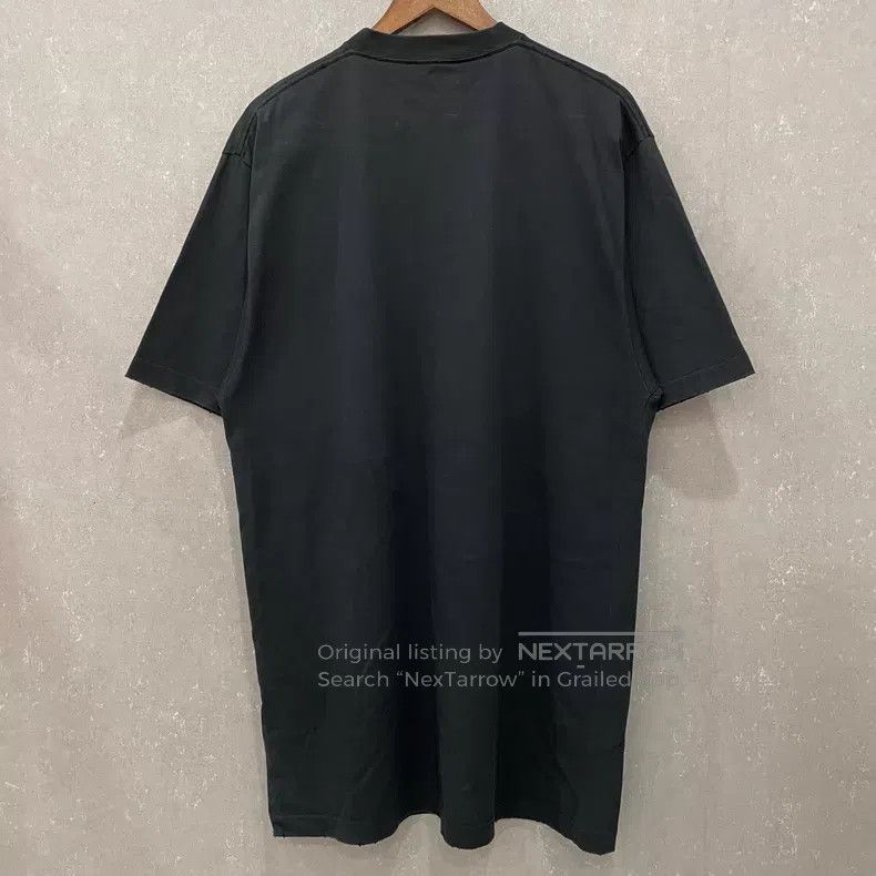 Balenciaga Balenciaga Embroidered Destroyed Black Short Sleeve T-Shir Size US L / EU 52-54 / 3 - 5 Thumbnail