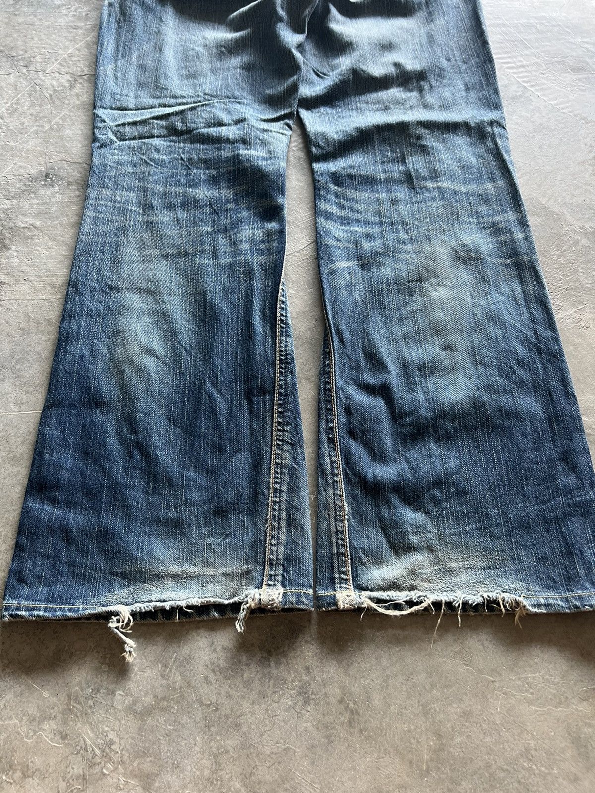 20471120 × Edwin × Japanese Brand flare edwin blue trip 503 dope faded washed punk grunge Size US 33 - 18 Thumbnail