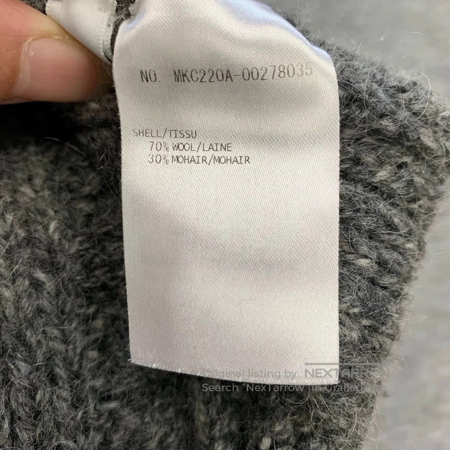 Thom Browne Thom Browne Grey Wool Knit Cardigan. Size US S / EU 44-46 / 1 - 7 Thumbnail