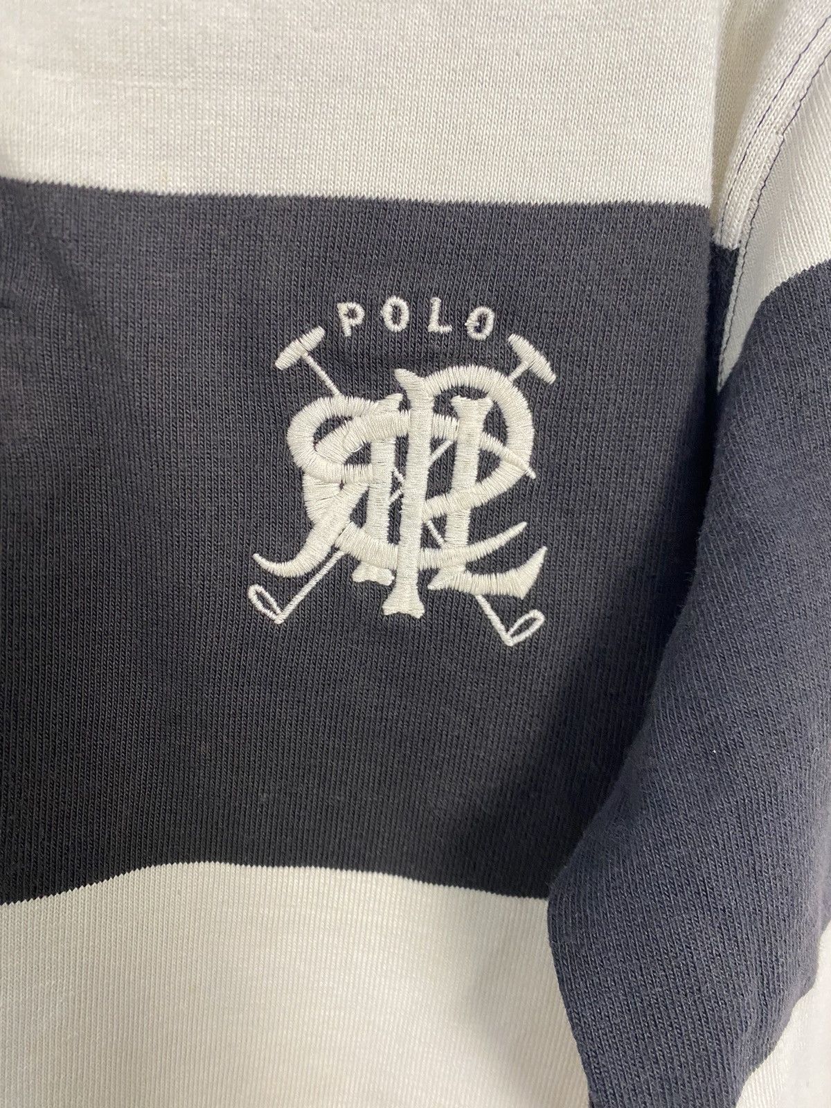 Polo Ralph Lauren × Ralph Lauren Sport VINTAGE DISTRESS RUGBY SHIRT POLO BY RALPH LAUREN USA MADE Size US M / EU 48-50 / 2 - 10 Thumbnail