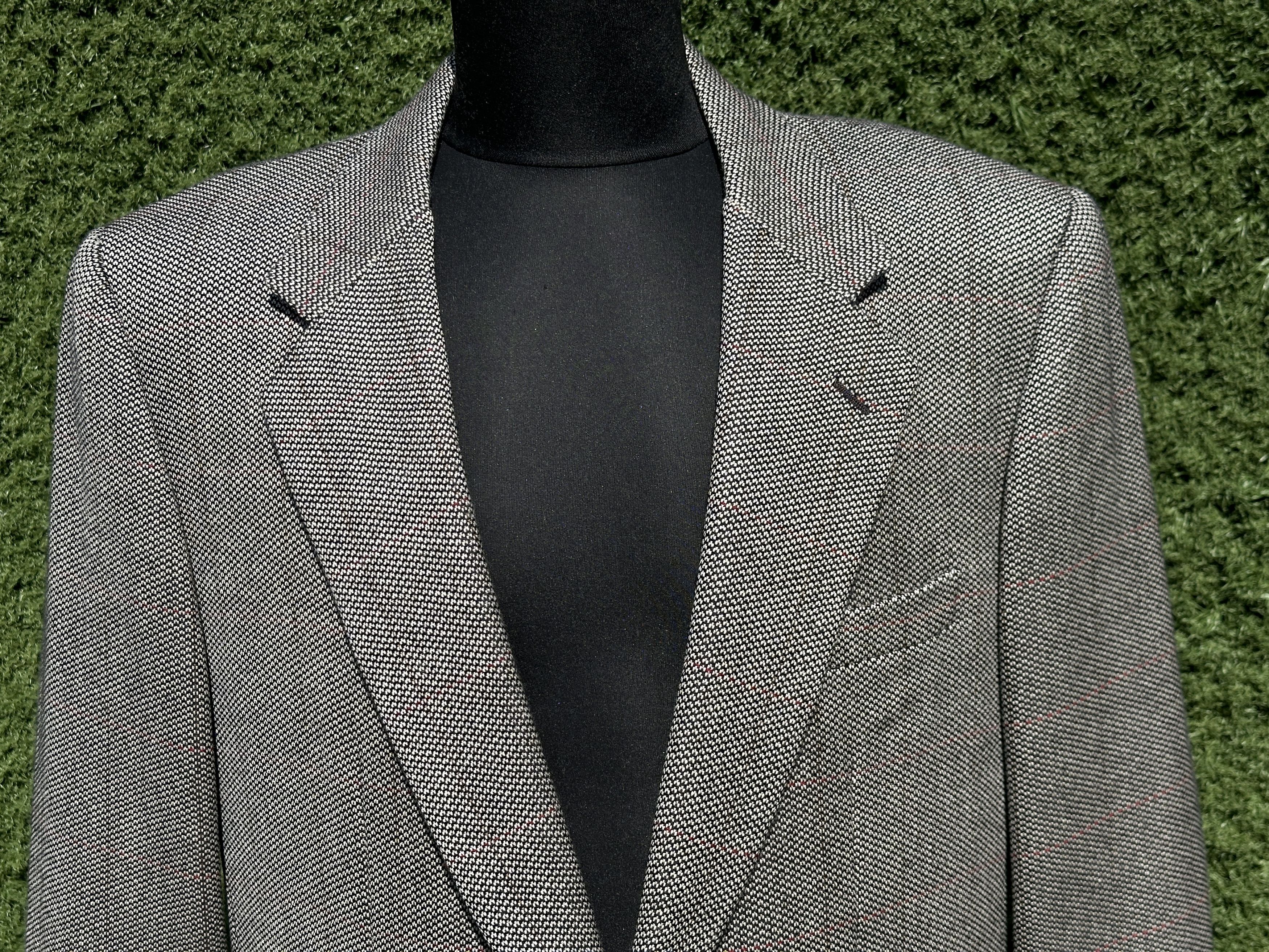 Burberry Burberrys Wool Cashmere Houndstooth Blazer Size 56 R Size 54R - 5 Thumbnail