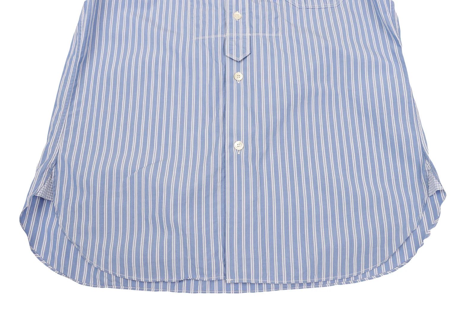 Junya Watanabe Elbow Patch Design Striped Long Sleeve Shirt in Blue Size US S / EU 44-46 / 1 - 9 Thumbnail