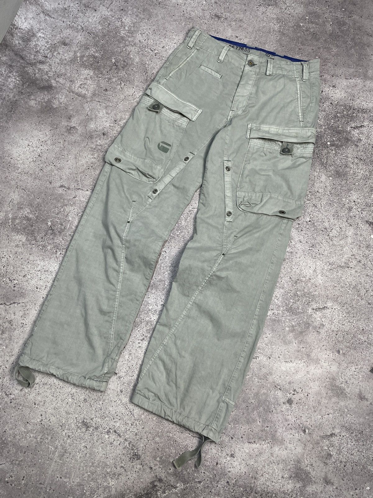 G-Star × Japanese Brand × Vintage Vintage G Srar Raw Y2K Baggy Fit Cargo Jeans Pants Size US 32 / EU 48 - 11 Thumbnail