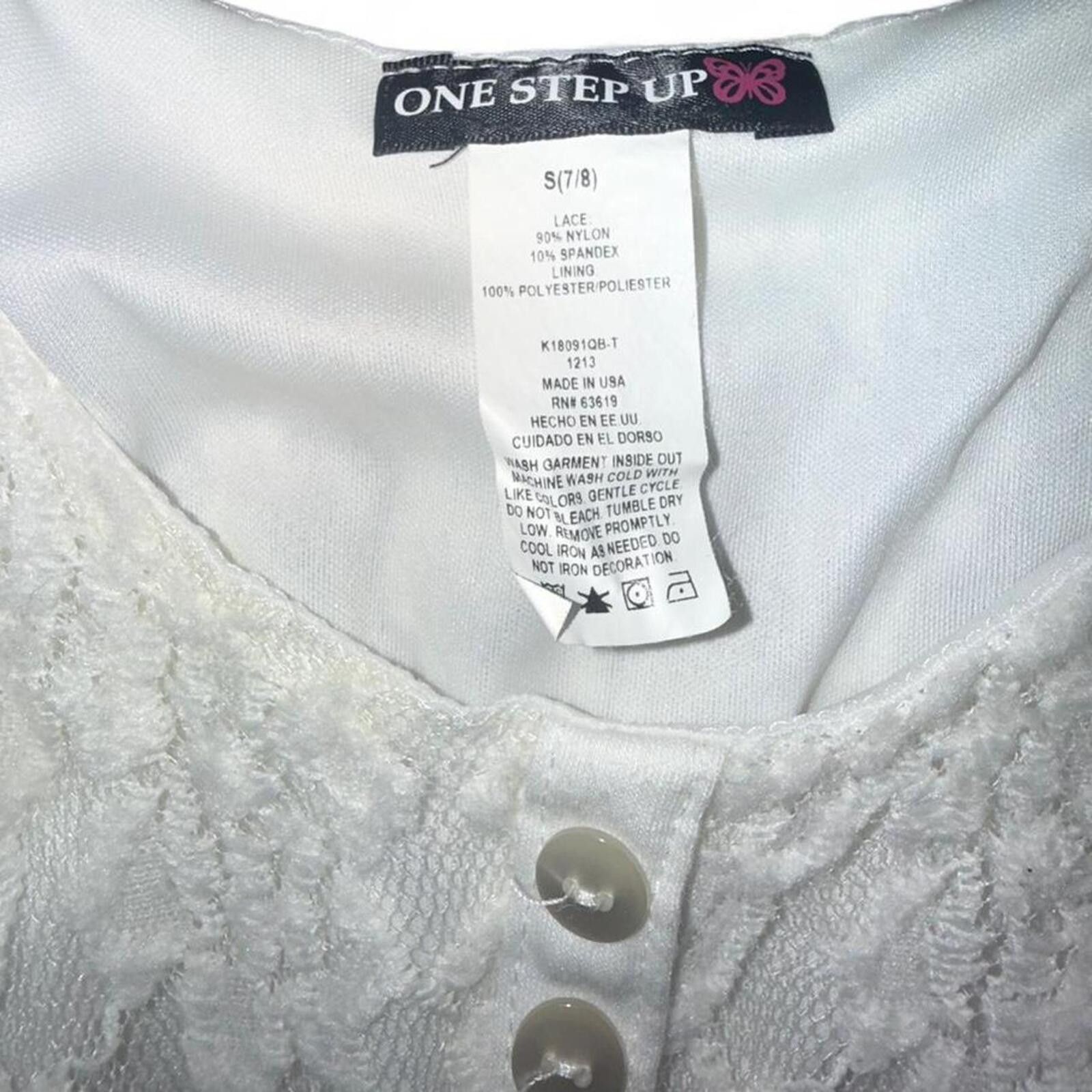 Other Y2K 2000s Cream Lace Top Size XS / US 0-2 / IT 36-38 - 6 Thumbnail