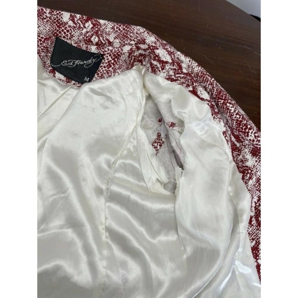 Ed Hardy Ed Hardy by Christian Moto Sports Jacket. Women’s Size M Red Size M / US 6-8 / IT 42-44 - 11 Thumbnail