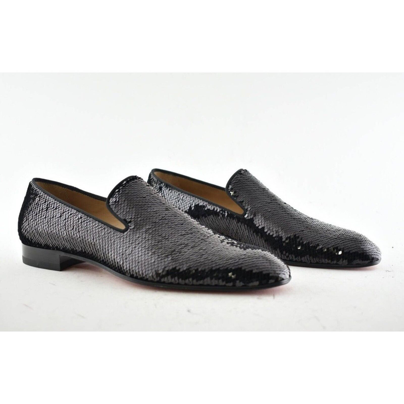 Christian Louboutin Christian Louboutin Black Paillette Scallops Dress Loafer 40 Size US 7 / EU 40 - 4 Thumbnail