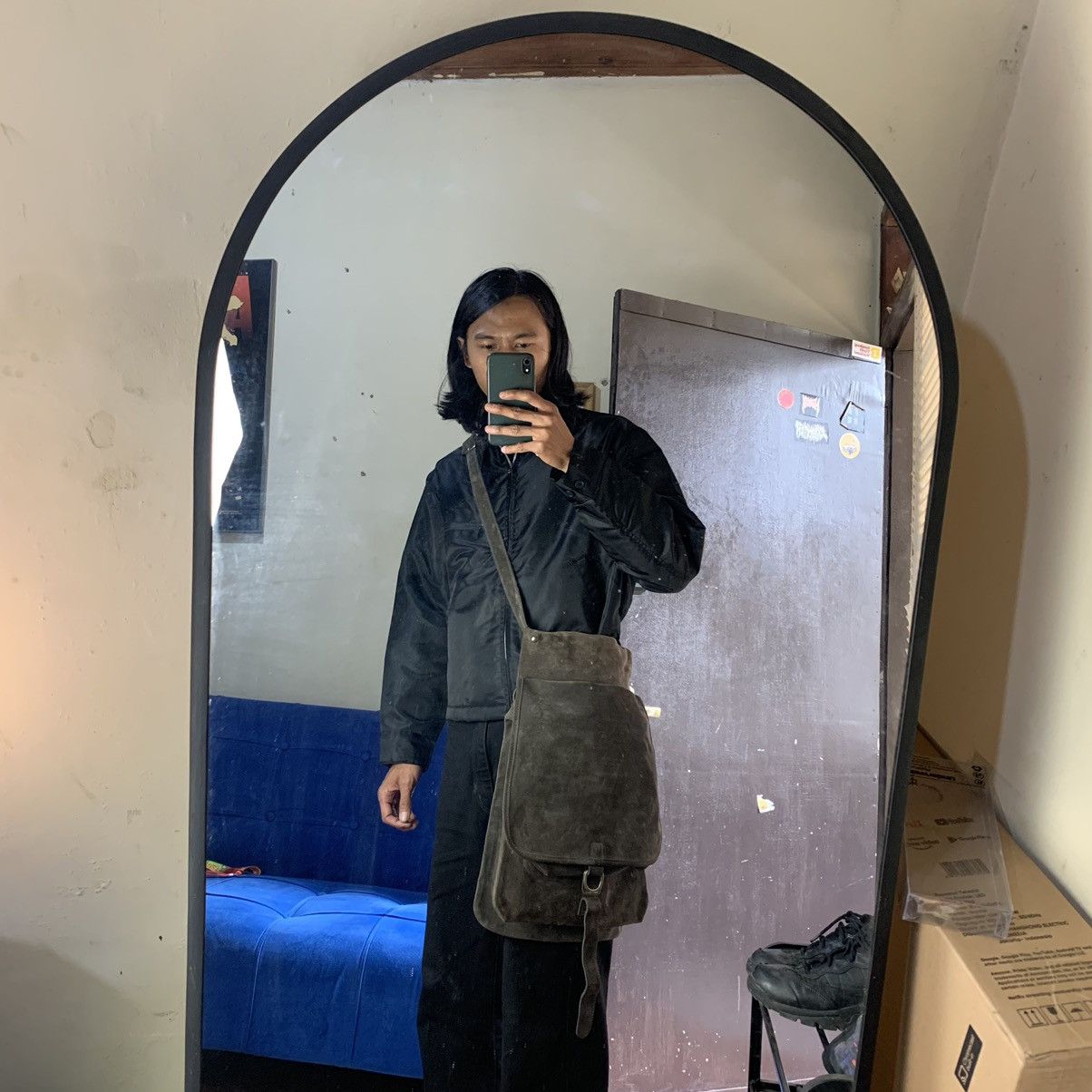 Maison Margiela Rare archive maison margiela suede leather shoulder bag Size ONE SIZE - 14 Thumbnail