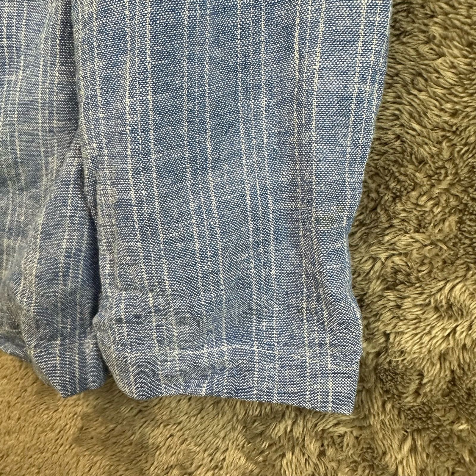 Old Navy Old Navy Linen Blazer Open Jacket Chambray Stripe S Size US S / EU 44-46 / 1 - 6 Thumbnail