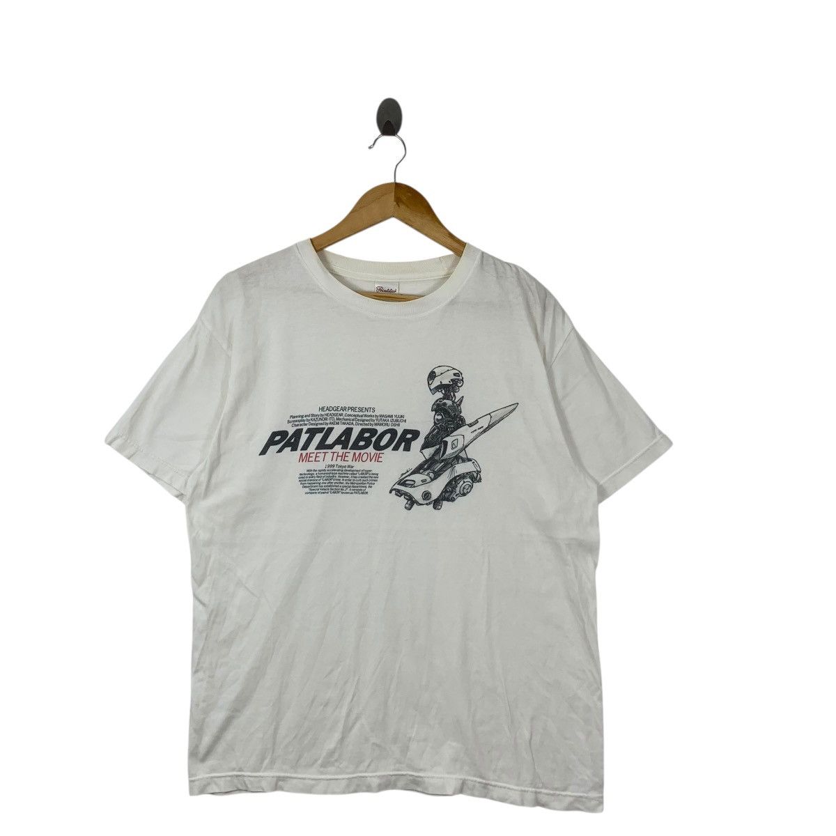 Anime PATLABOR ANIME MOVIE 1999 Tokyo War Cyber Punk Tee Shirt Size US L / EU 52-54 / 3 - 4 Thumbnail