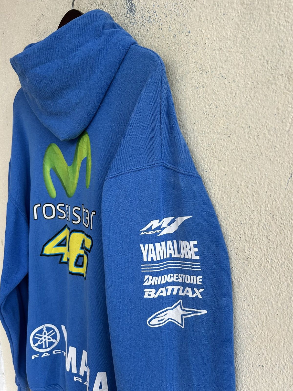 Yamaha VR 46 The Doctor Yamaha Factory Racing Sunfaded Hoodie Size US XL / EU 56 / 4 - 6 Thumbnail