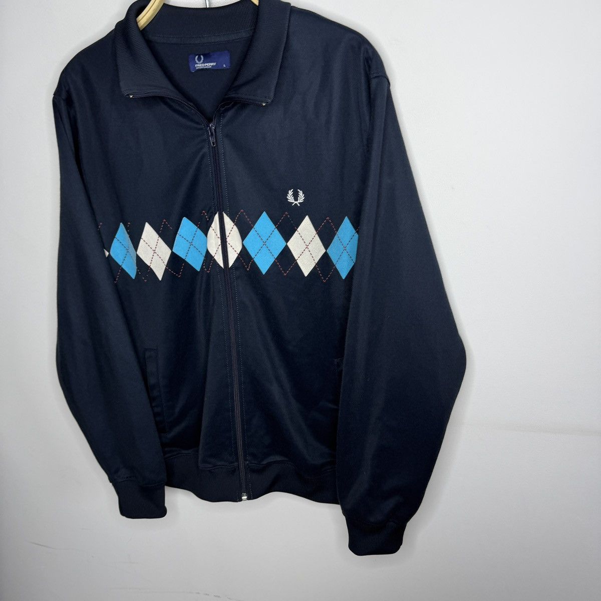 Fred Perry Vintage Fred Perry Jacket Blue Track Tennis Sportswear 80s Size US L / EU 52-54 / 3 - 2 Thumbnail