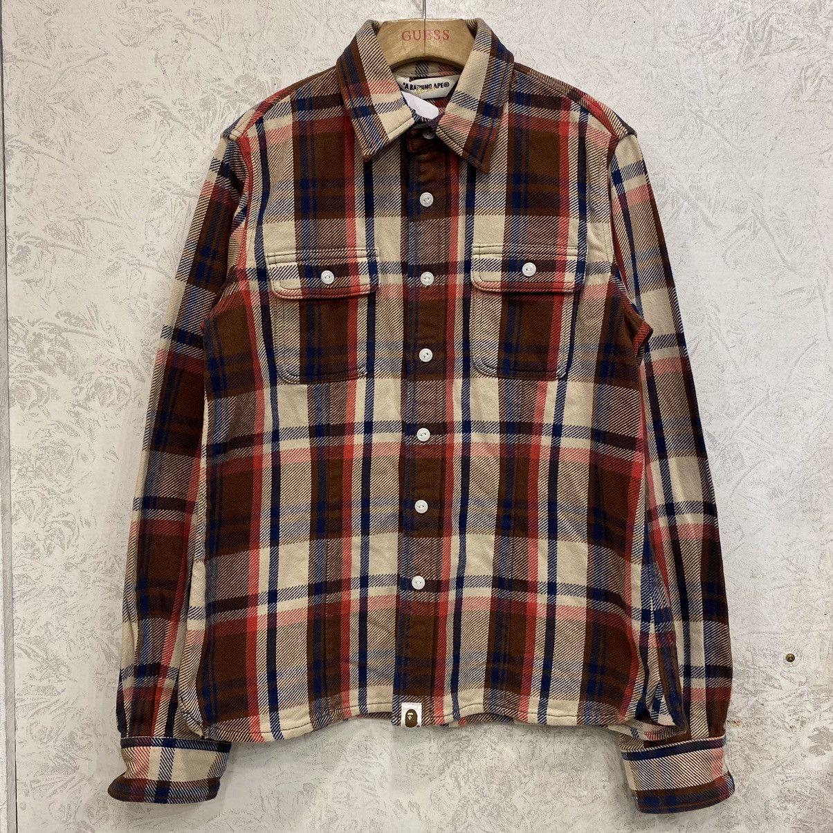 Bape Bape Plaid Button Down L/S Shirt Size S / US 4 / IT 40 - 1 Thumbnail