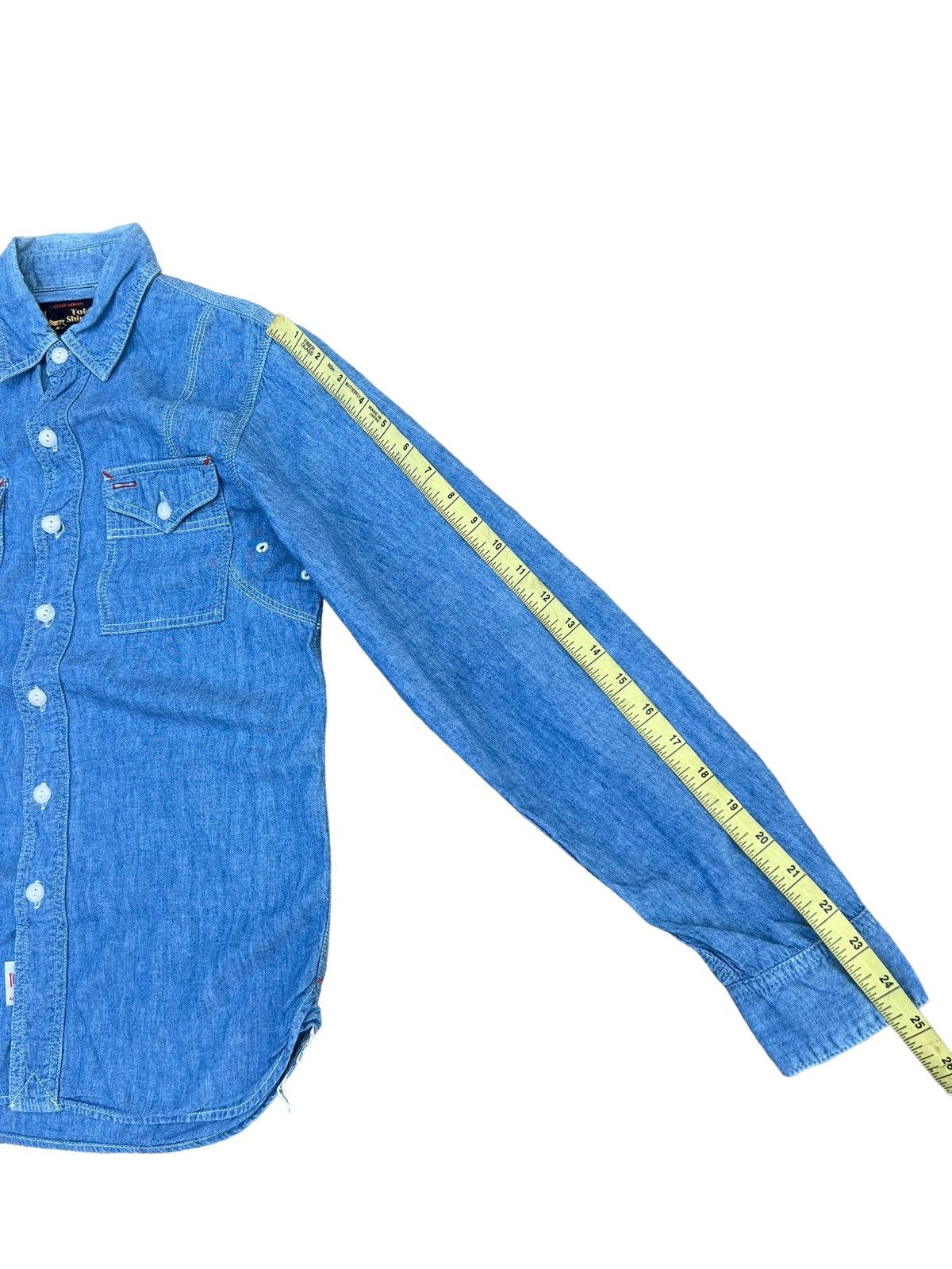 *A VONTADE A Vontade X Toki Shirazu Blue Chambray Work Shirt Size US S / EU 44-46 / 1 - 4 Thumbnail