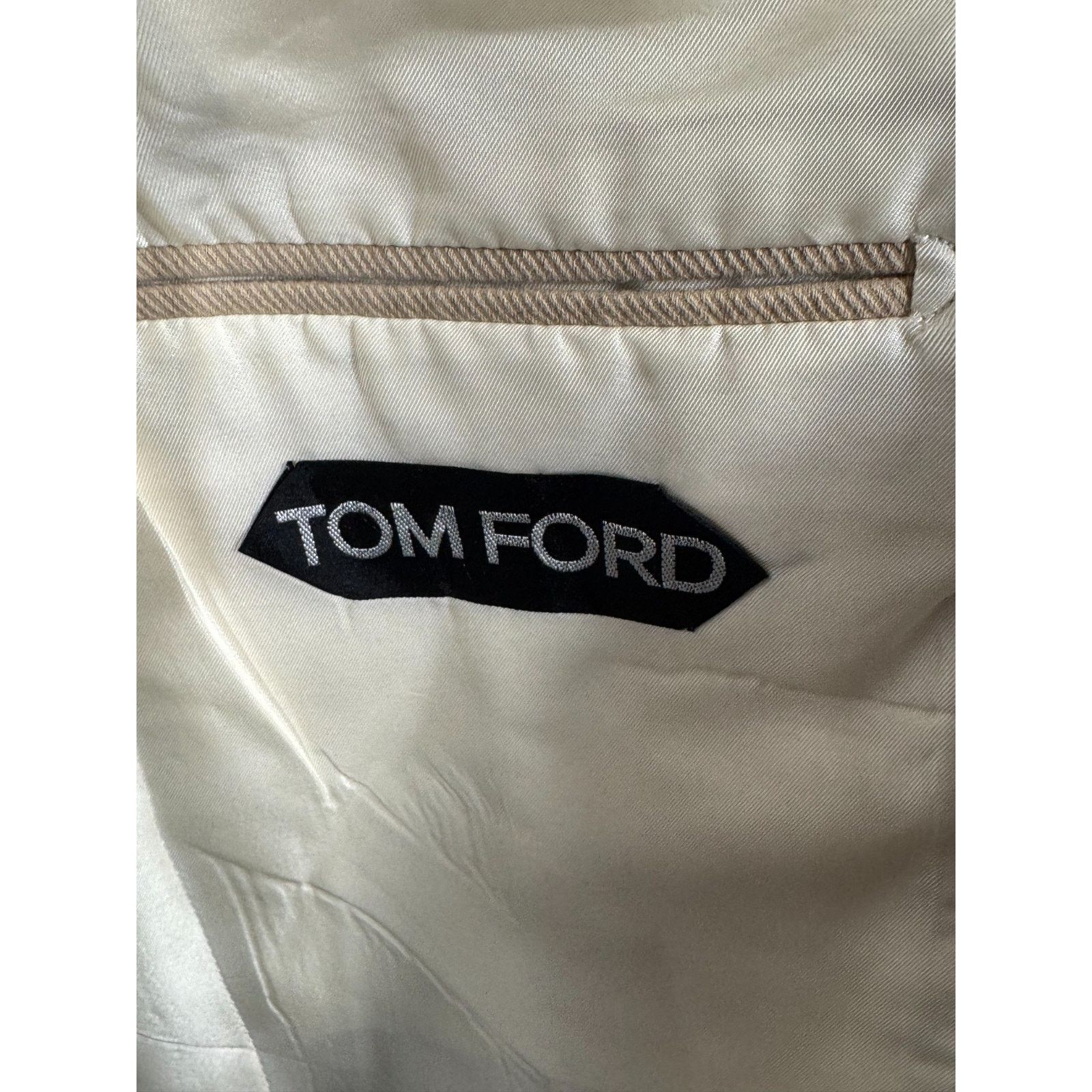 Tom Ford Tom Ford Khaki Cotton Blazer 48EU 38R US Notch Lapel Size 38R - 7 Thumbnail