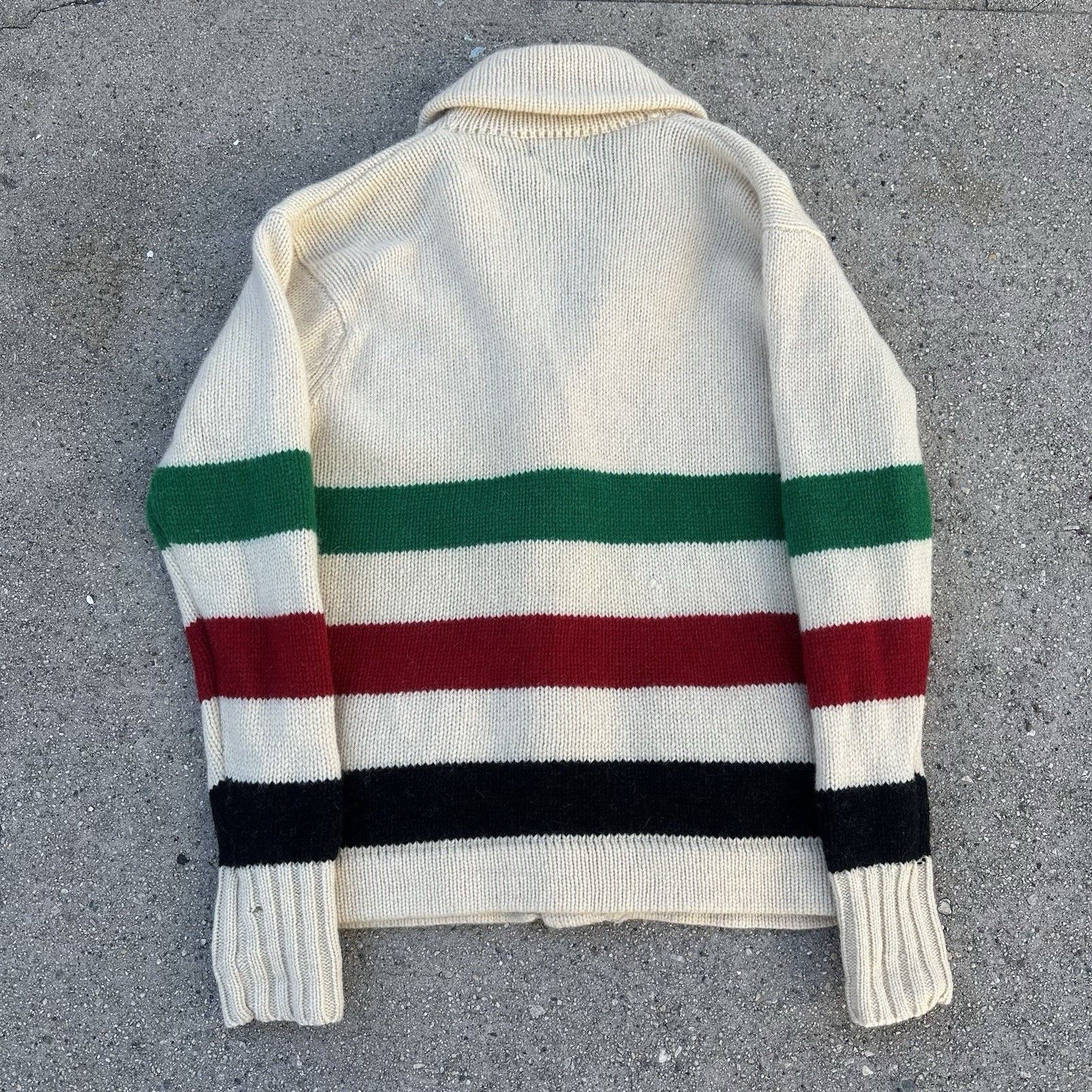 Hudsons Bay × Polo Ralph Lauren × Vintage Vintage Polo Ralph Lauren Wool Shawl Collar Cardigan Sweater Size US L / EU 52-54 / 3 - 4 Thumbnail