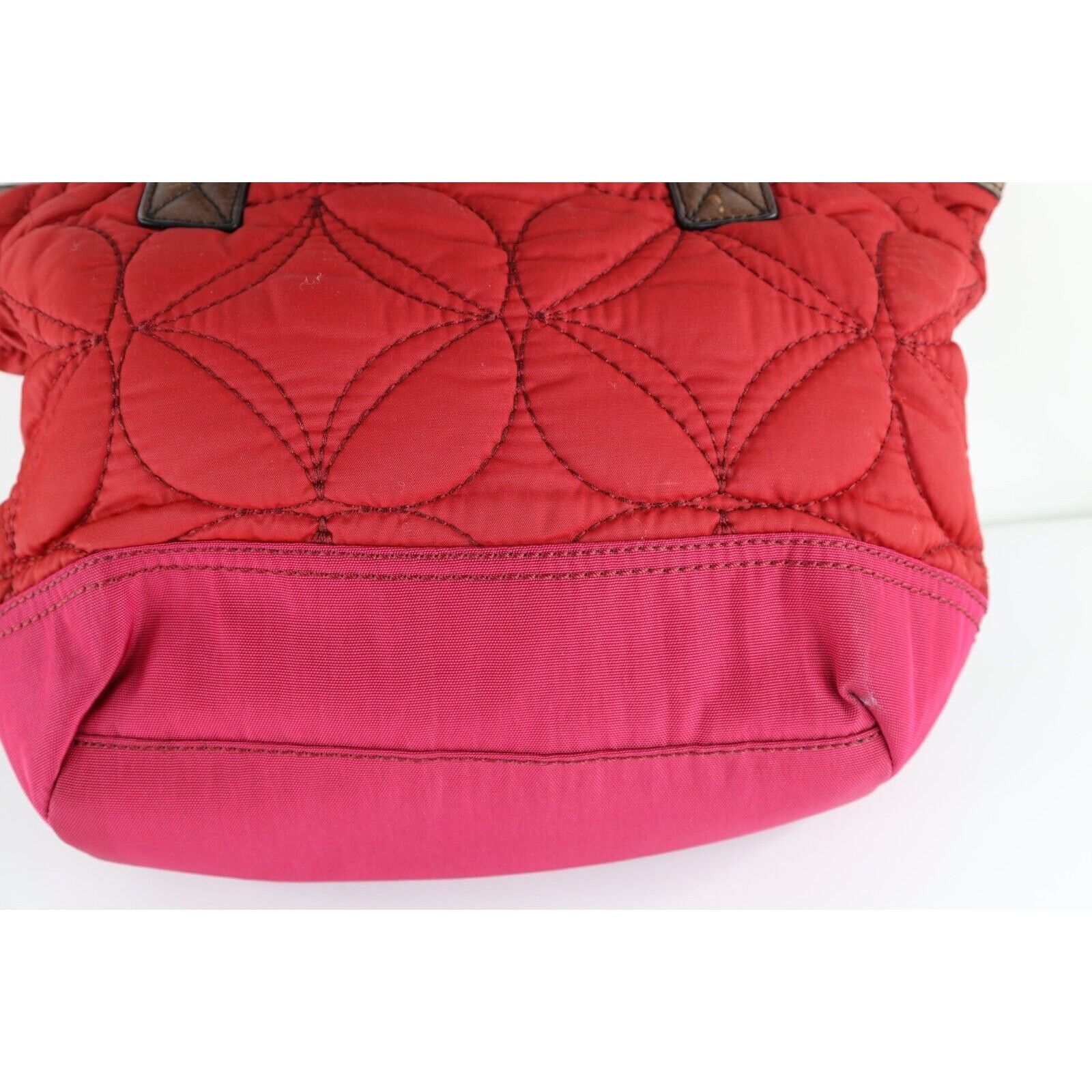 Fossil × Vintage Vintage 90s Y2K Fossil Key Per Leather Handled Quilted Bag Size ONE SIZE - 6 Thumbnail