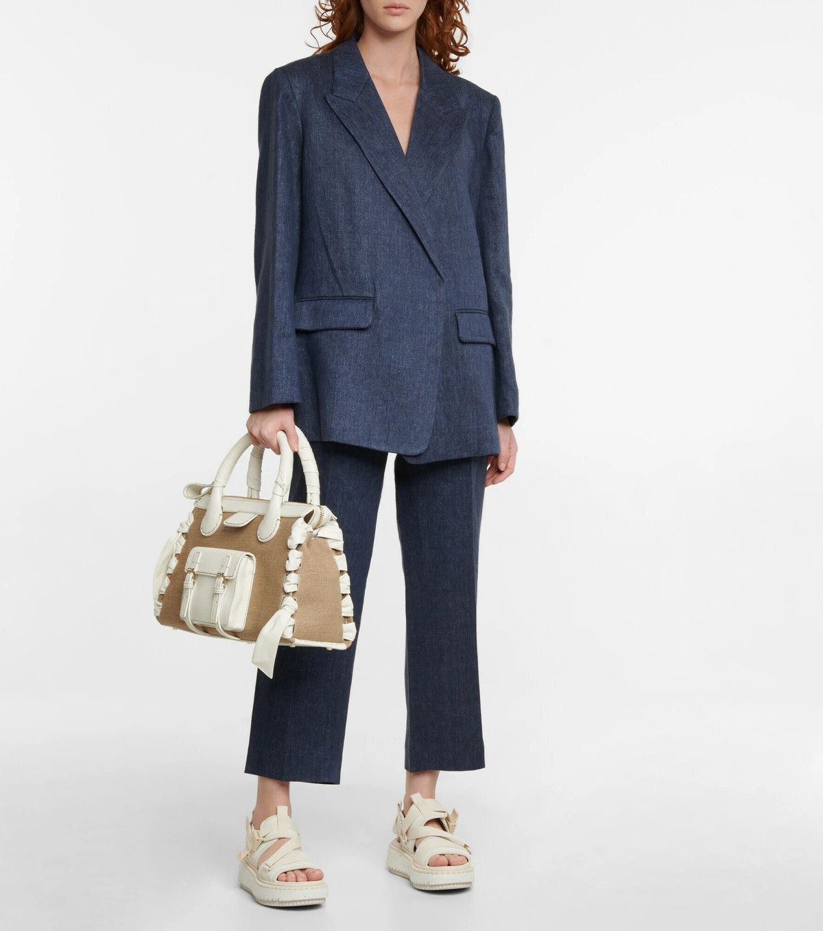 Chloe o1y0825 Blazer in Navy Blue Size S / US 4 / IT 40 - 5 Thumbnail