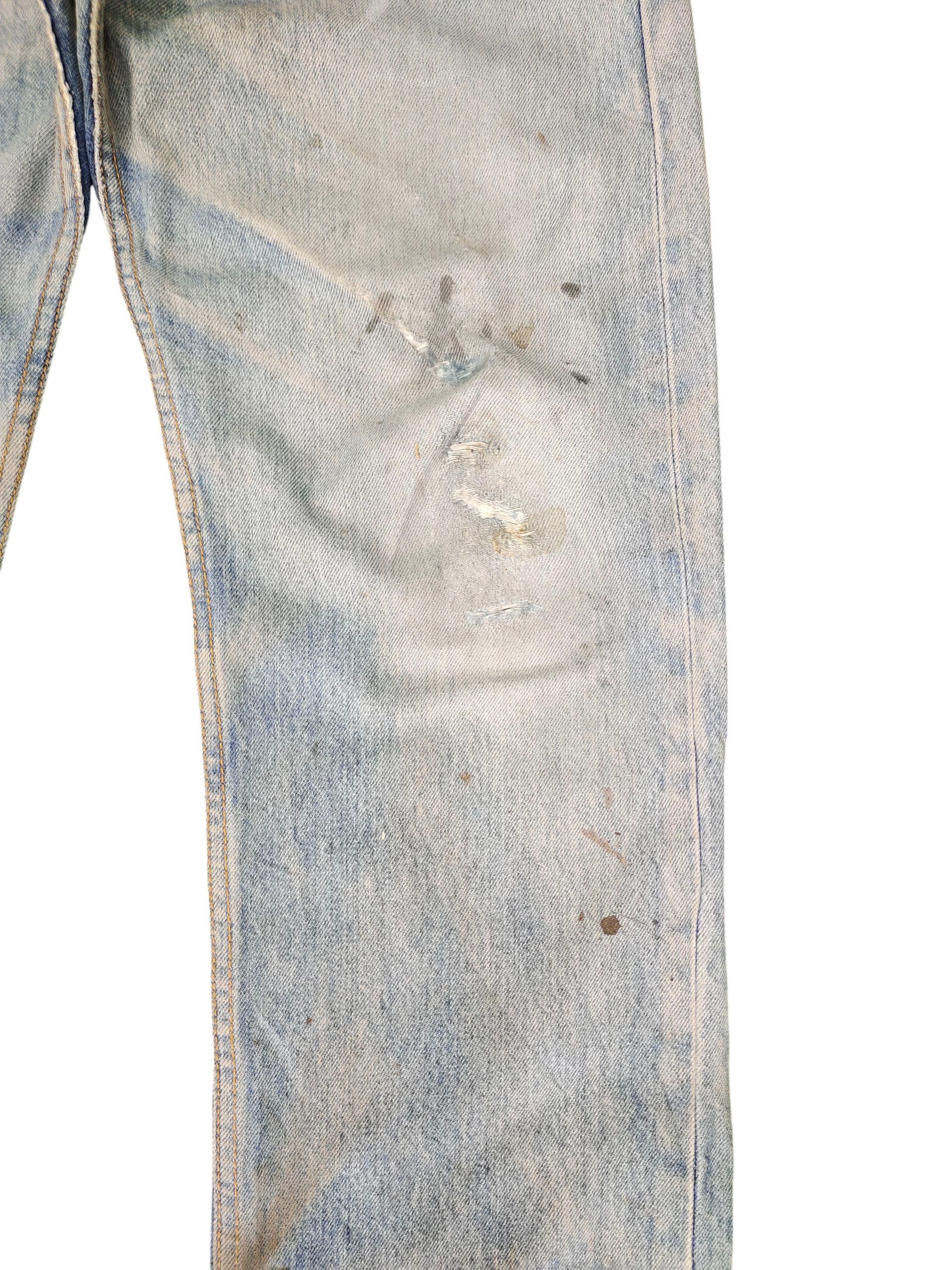 Levi's Vintage Levis 501XX Clawmark Distress Faded Denim Jeans Size US 34 / EU 50 - 3 Thumbnail