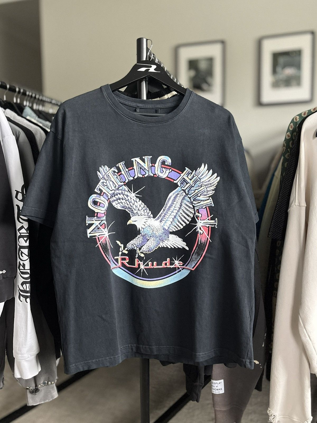 Rhude RHUDE | EAGLE HILL NOTTING GRAPHIC LOGO TEE Size US L / EU 52-54 / 3 - 2 Thumbnail