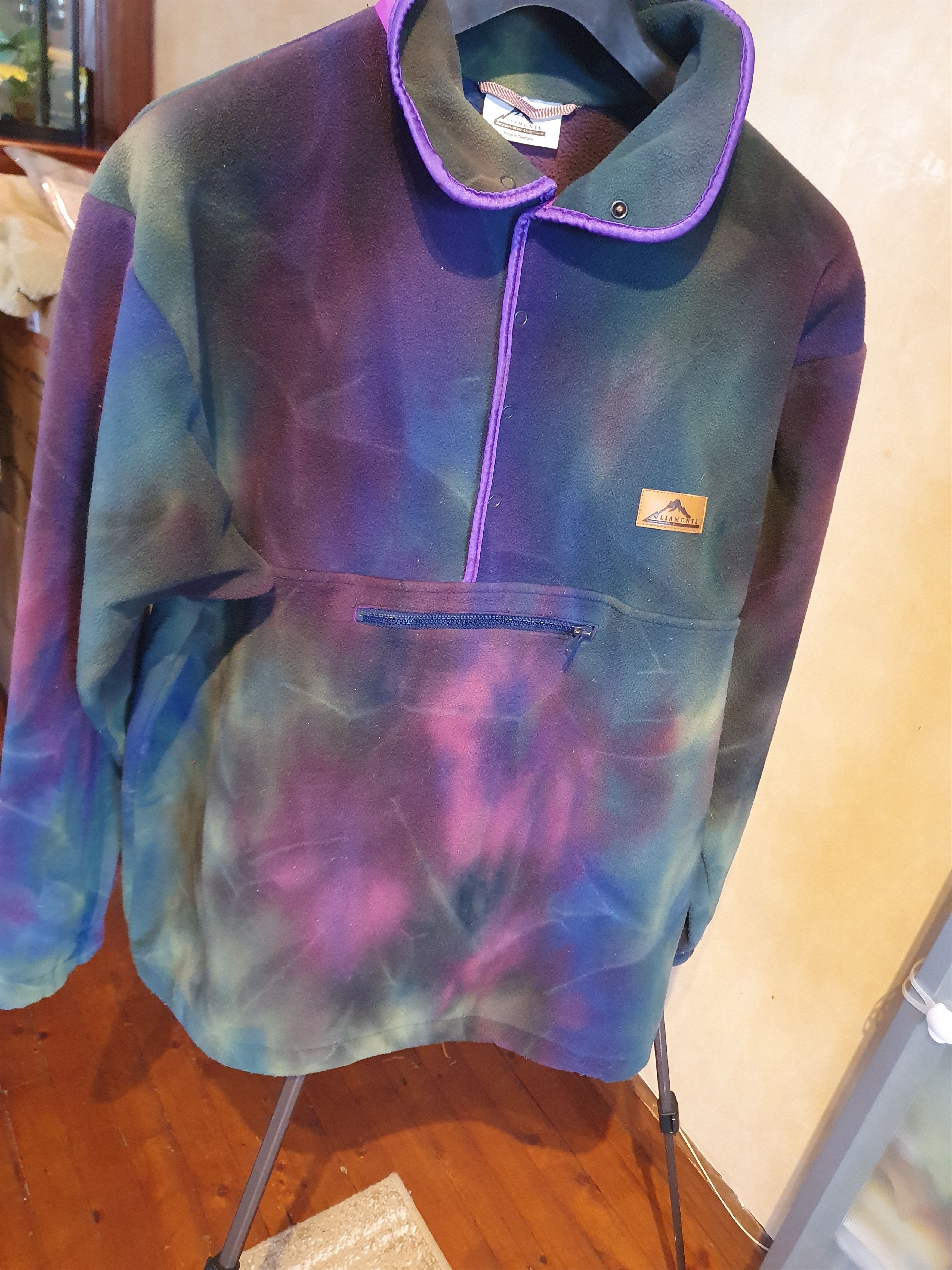 Vintage Liamonte Fleece T-snap Vintage Space Tye Dye sz XL Size US XL / EU 56 / 4 - 8 Thumbnail