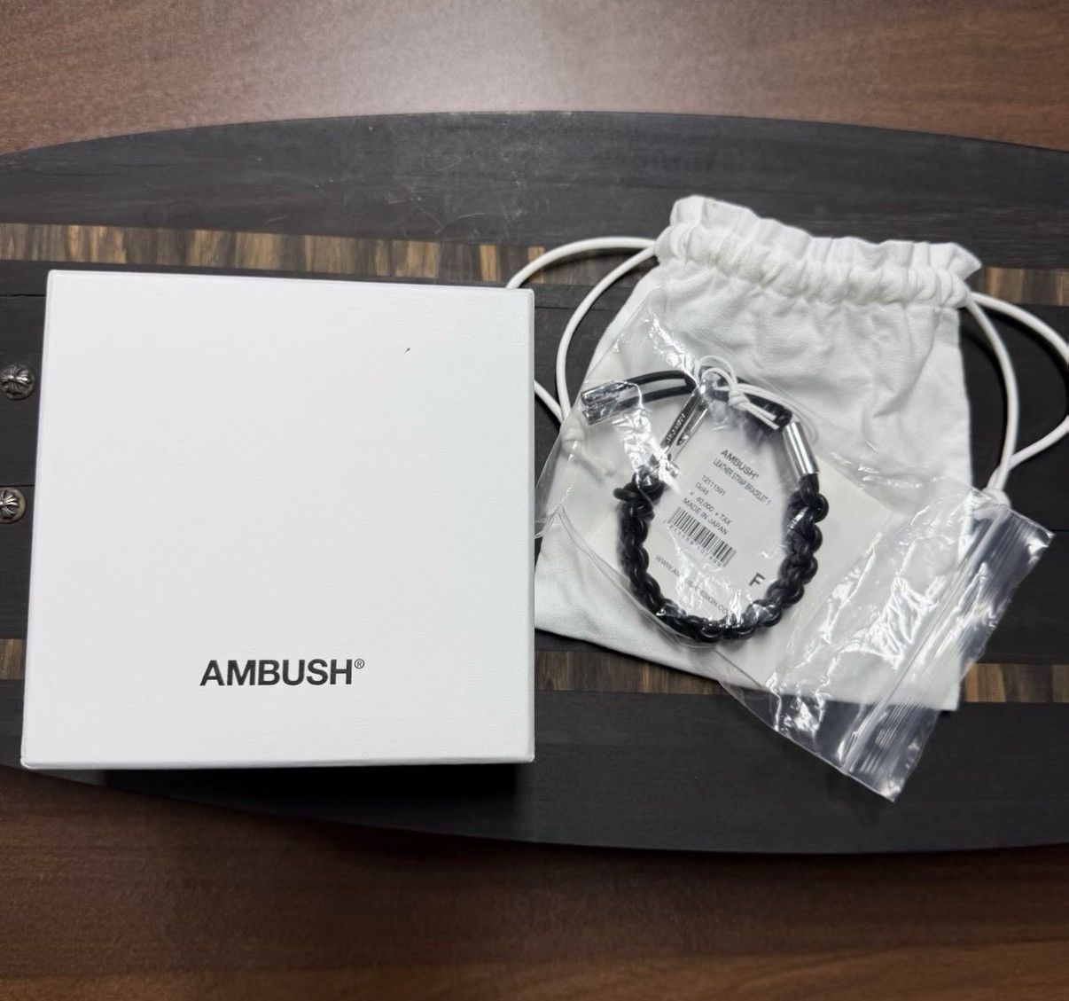 Ambush Design AMBUSH Limited Edition Black Leather Bracelet Size ONE SIZE - 6 Thumbnail