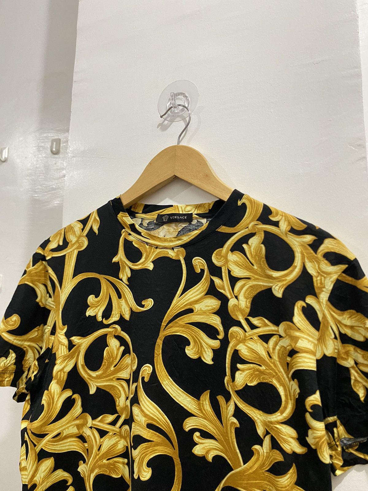 Versace VERSACE BAROQUE COTTON JERSEY SHIRT Size US XS / EU 42 / 0 - 3 Thumbnail