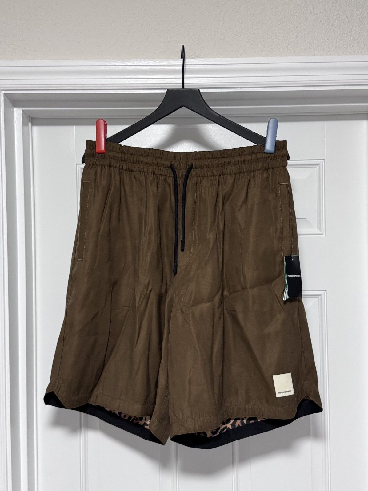 Emporio Armani NWT Emporio Armani Reversible Leopard Print Bermuda Shorts Size US 34 / EU 50 - 10 Thumbnail