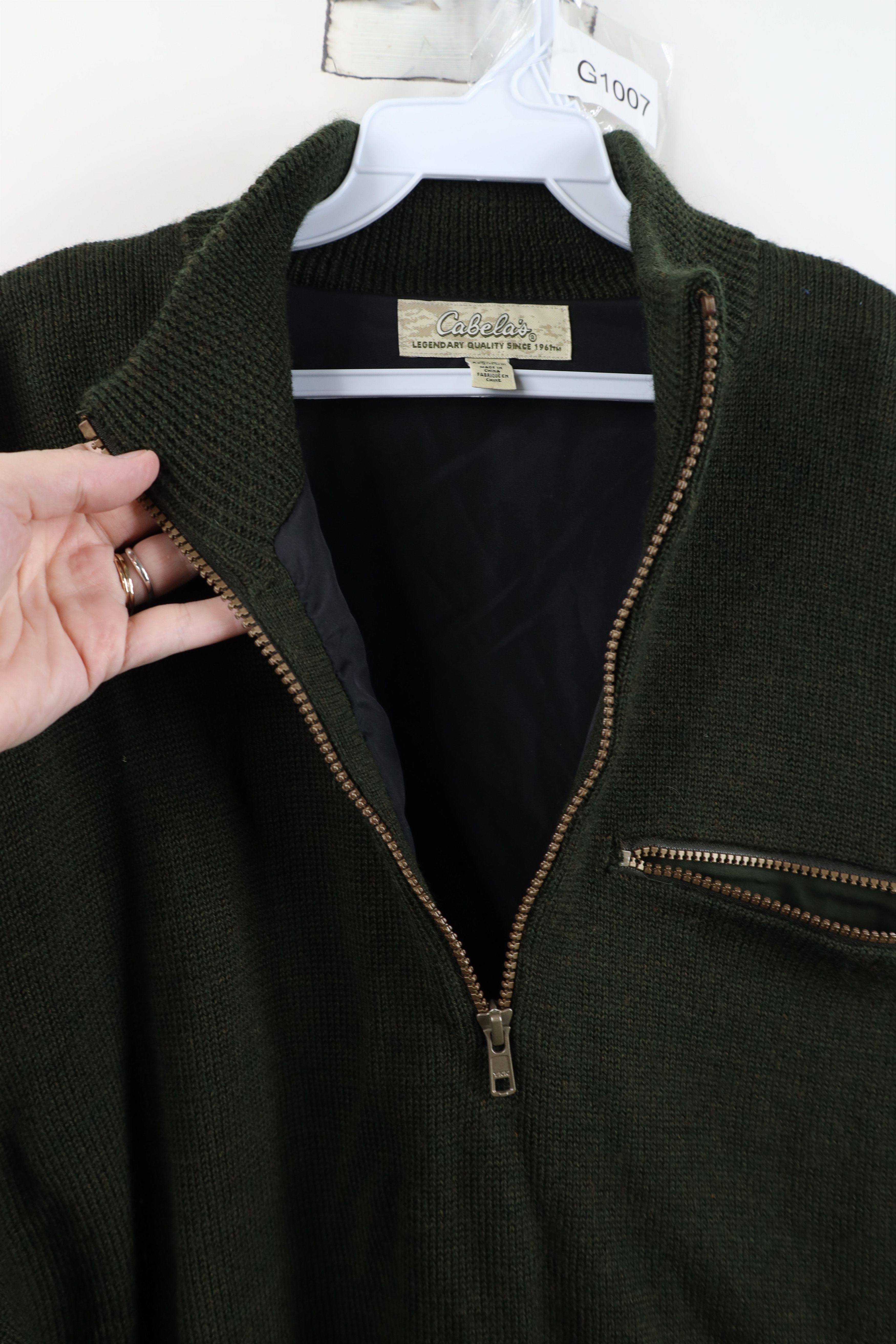 Cabelas Vintage Cabelas Wind Shear Half Zip Sweater Jacket Swacket Size US L / EU 52-54 / 3 - 9 Thumbnail