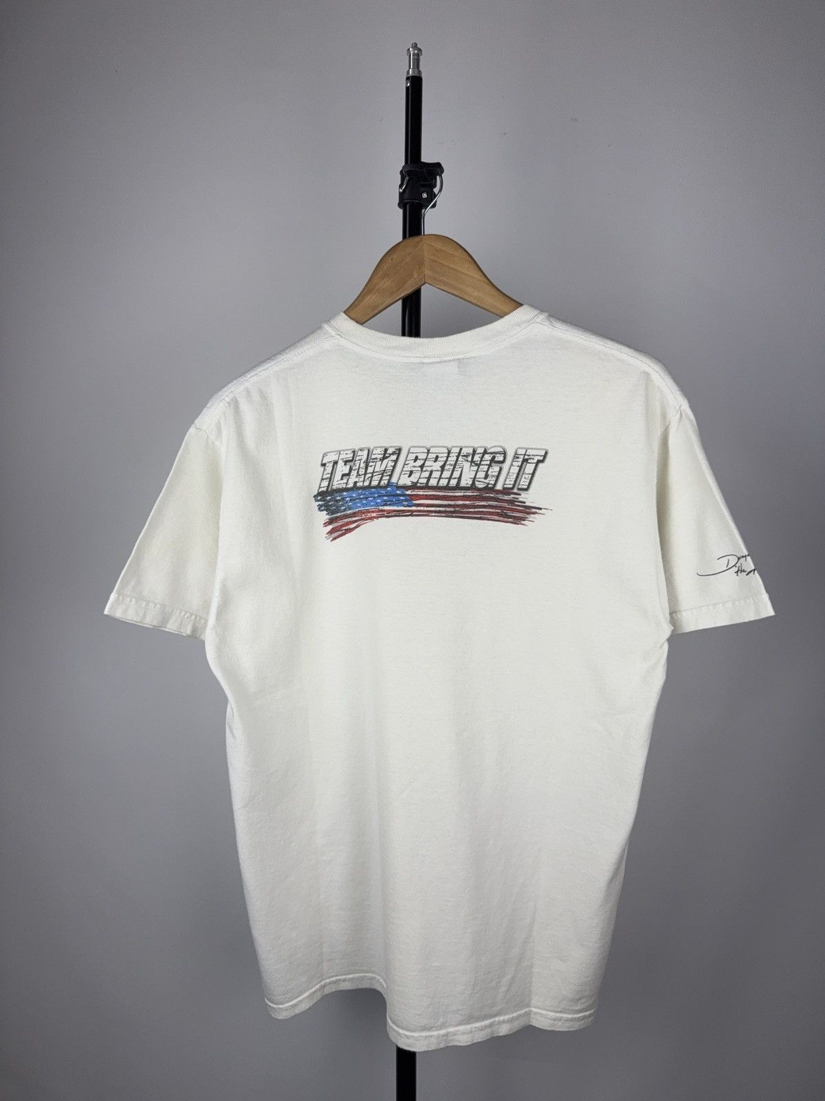Vintage × WWE × WWF WWE The Rock Team Bring It Tee USA Flag Bull Logo M 2008 Size US M / EU 48-50 / 2 - 10 Thumbnail