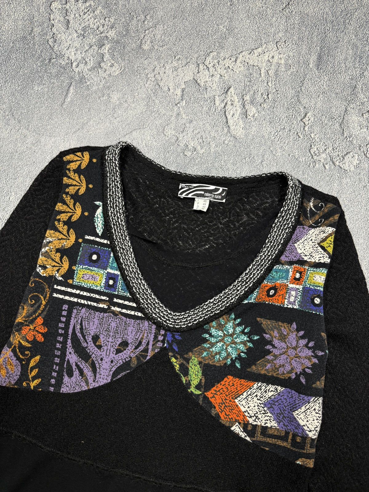 Japanese Brand VINTAGE ROBERTO NALDI 2000s OFF SHOULDERS LONG SLEEVE Size XL / US 12-14 / IT 48-50 - 5 Thumbnail