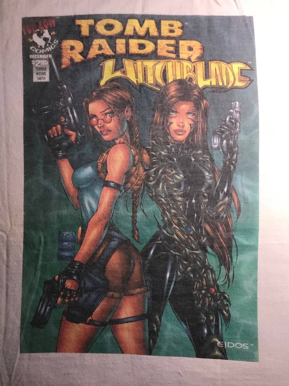 Vintage VINTAGE 97s TOMB RAIDER WITCHBLADE Shirts LARA CROFT COMICS Size US M / EU 48-50 / 2 - 20 Thumbnail