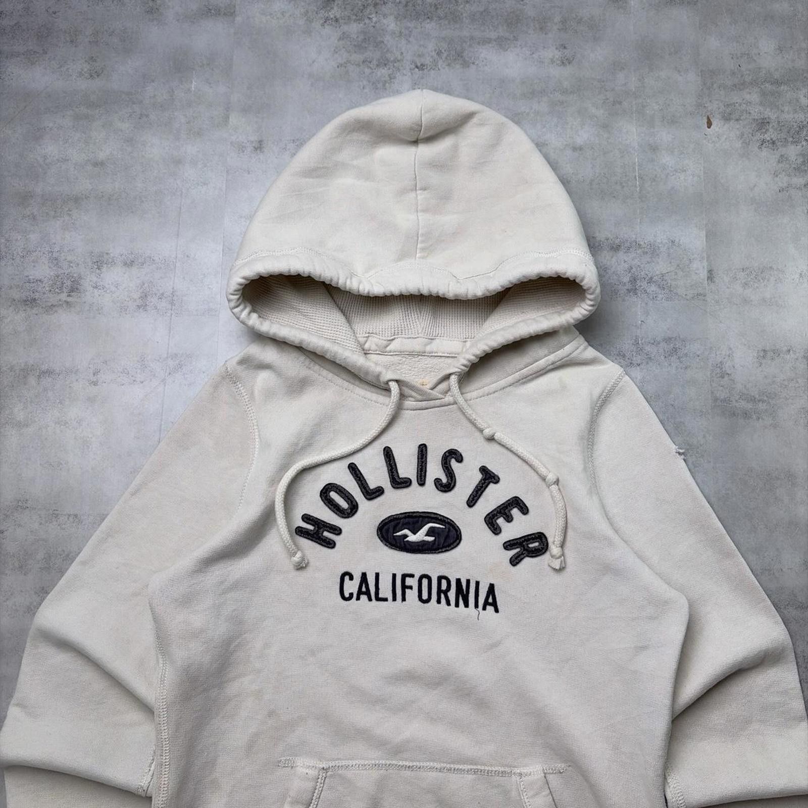 Other Y2K White Hollister Surf Grunge Thermal Hoodie Size S / US 4 / IT 40 - 3 Thumbnail