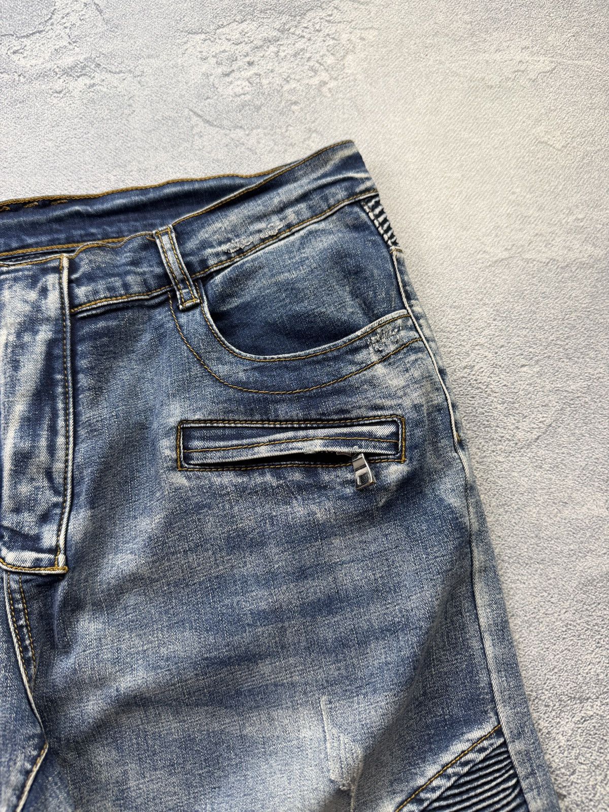 Balmain Rare Vintage Balmain Jeans Biker Archive Size US 34 / EU 50 - 4 Thumbnail