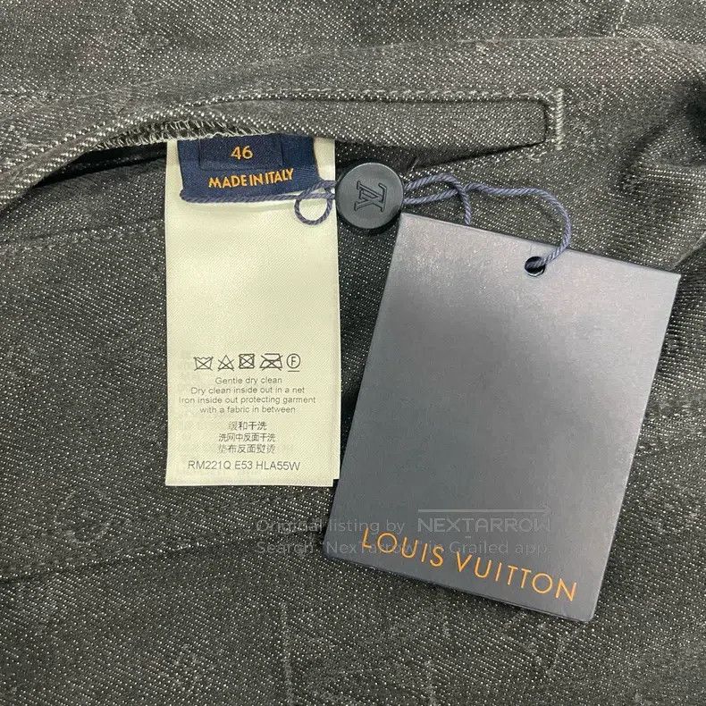 Louis Vuitton Louis Vuitton Dark print full print denim jacket Size US S / EU 44-46 / 1 - 6 Thumbnail