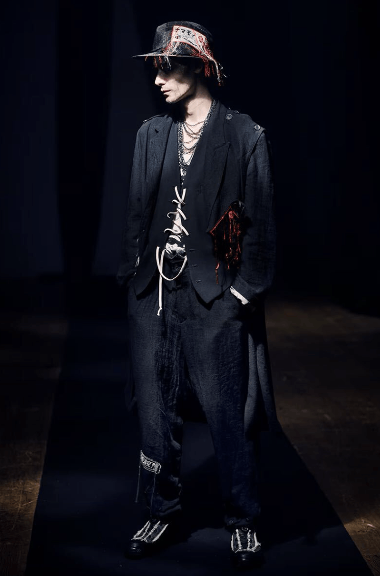 Yohji Yamamoto Yohji Yamamoto Pour Homme - W/Gabardine LACE-UP VEST Size US L / EU 52-54 / 3 - 4 Thumbnail