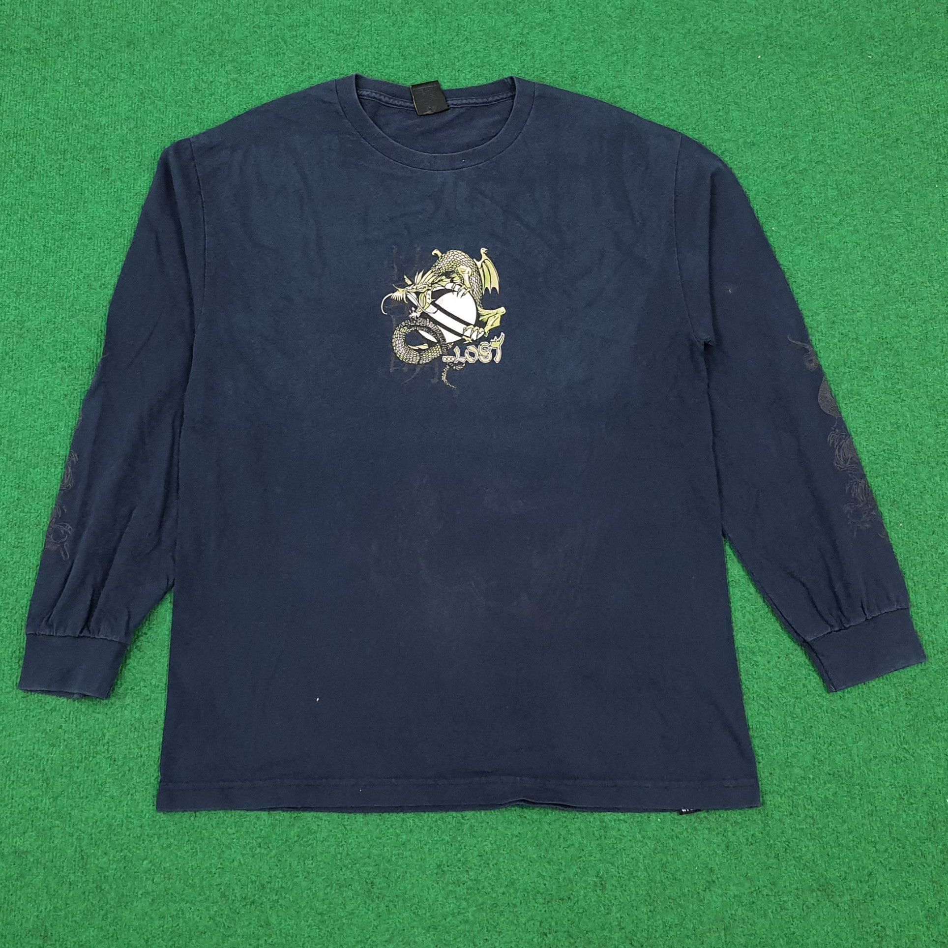 Lost Enterprises × Vintage Vintage Lost Dragon Skateboards Skateshirt Tshirt Size US L / EU 52-54 / 3 - 1 Thumbnail
