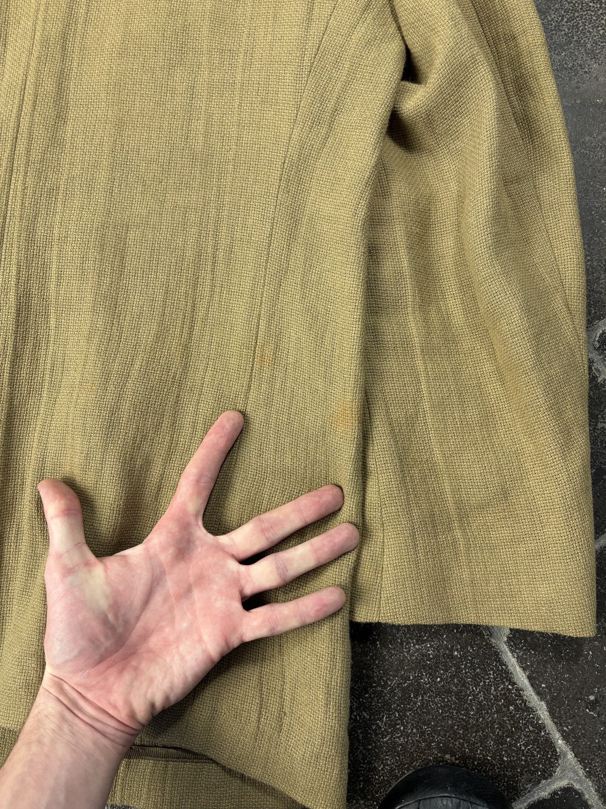 Giorgio Armani 90s Giorgio Armani Linen Jacket Vintage Le Collezioni Blazer Size 40R - 10 Thumbnail