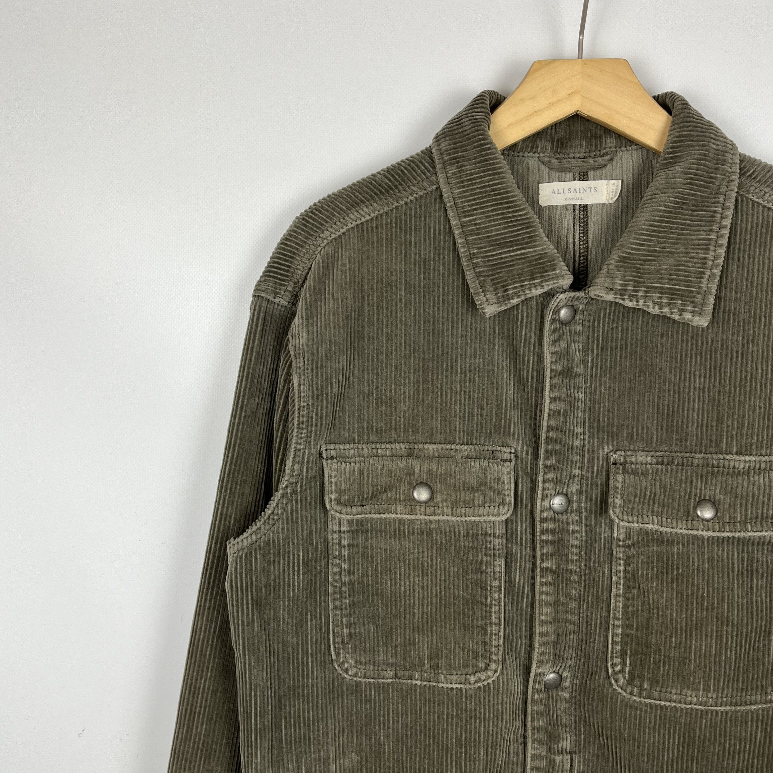 Allsaints Designer AllSaints Castleford Corduroy Overshirt Jacket Size US XS / EU 42 / 0 - 5 Thumbnail