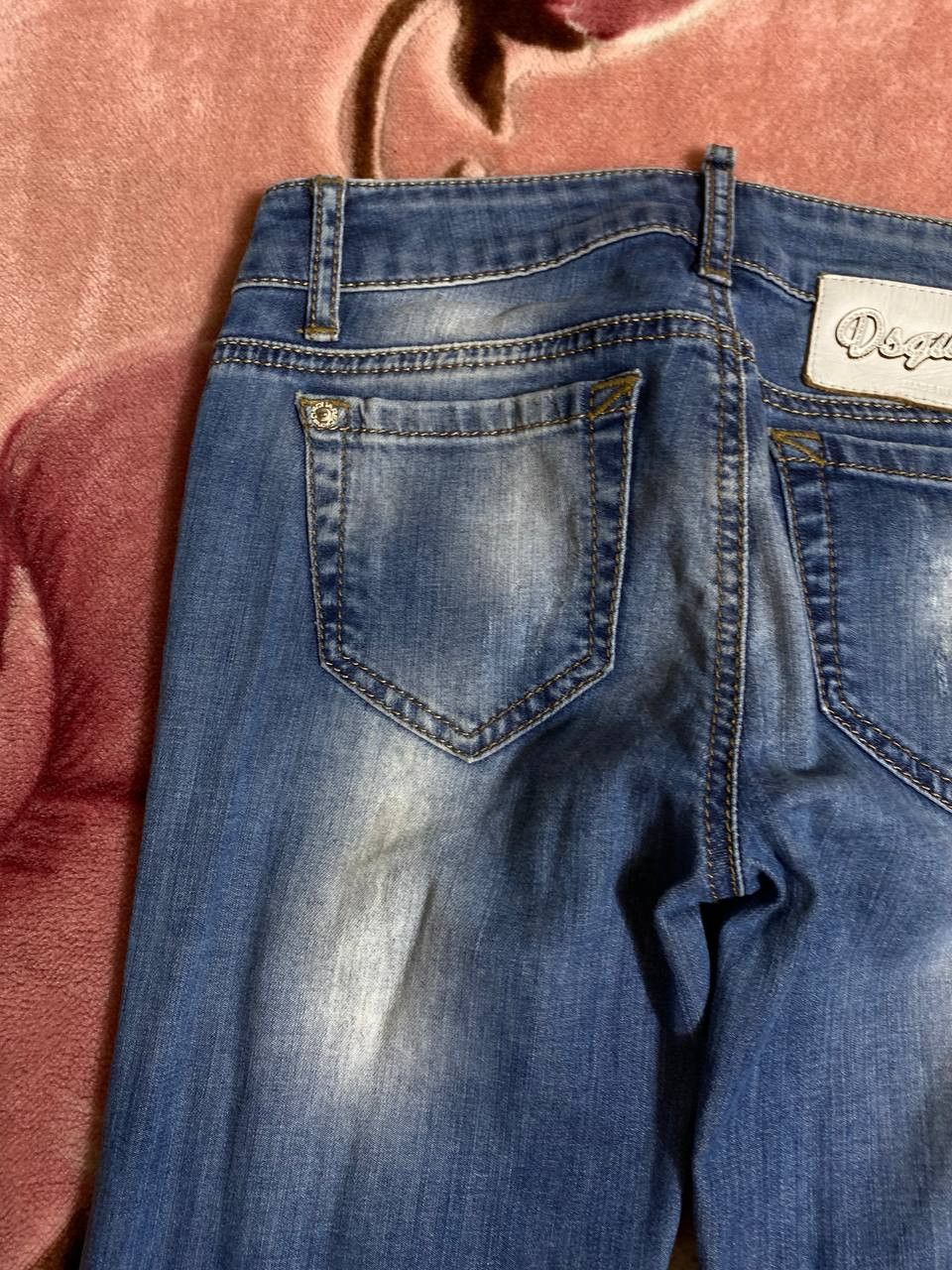 Dsquared2 × Vintage Vintage Dsquared2 Distressed Painted Made in Italy Jeans Size US 27 - 6 Thumbnail