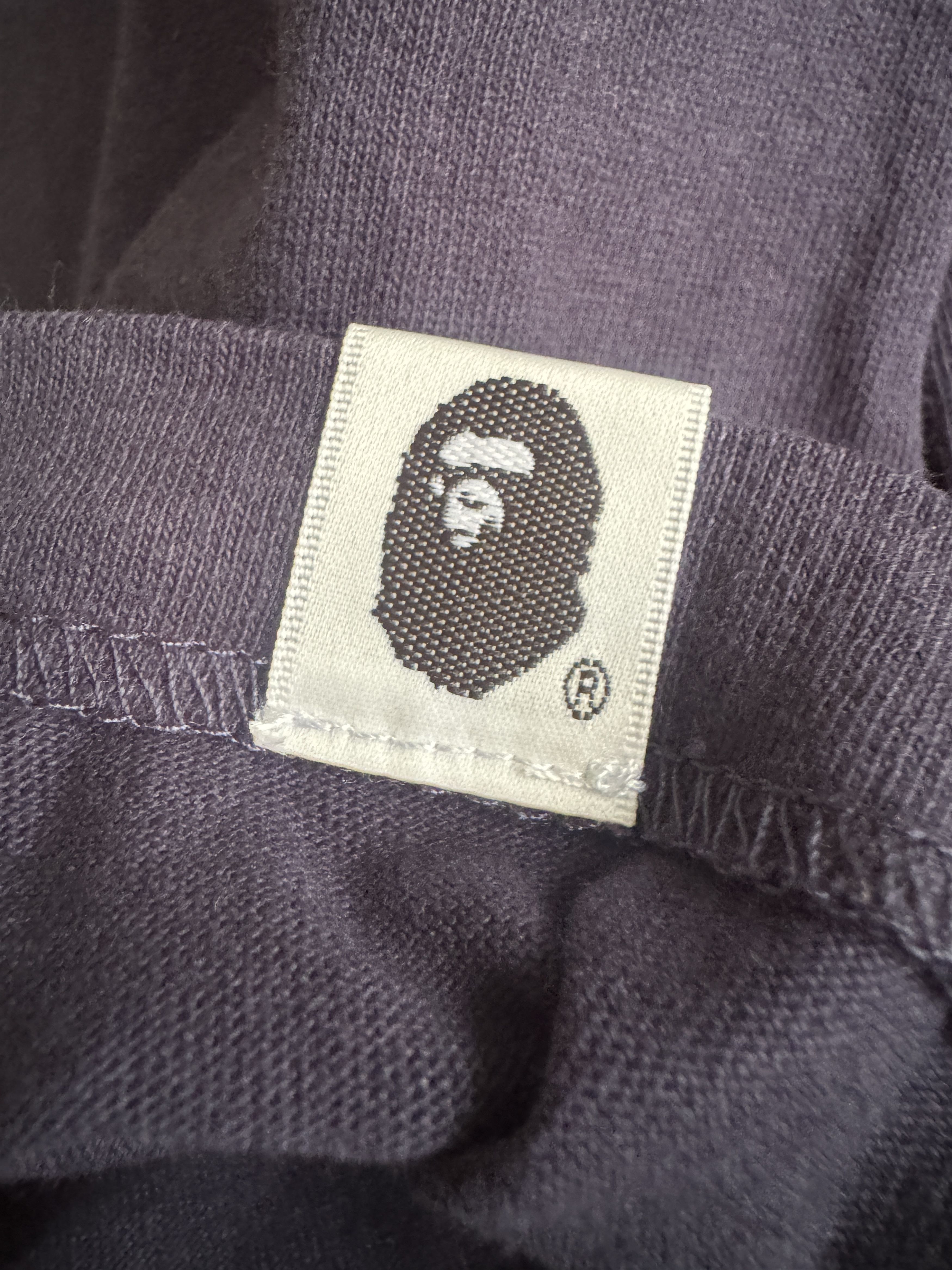 Bape BAPE Ape Crossbones College Tee Navy Size US XL / EU 56 / 4 - 2 Thumbnail