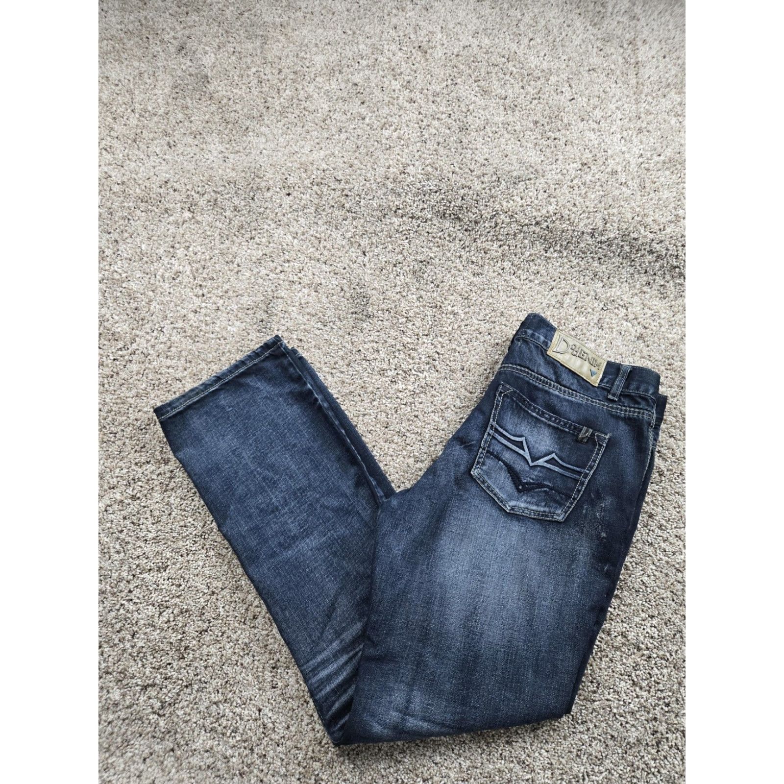 Denime DoDenim Alex Jeans Slim Straight Leg 34x32 Mens Denim Distressed 5-Pocket Design Jeans Size US 34 / EU 50 - 2 Thumbnail