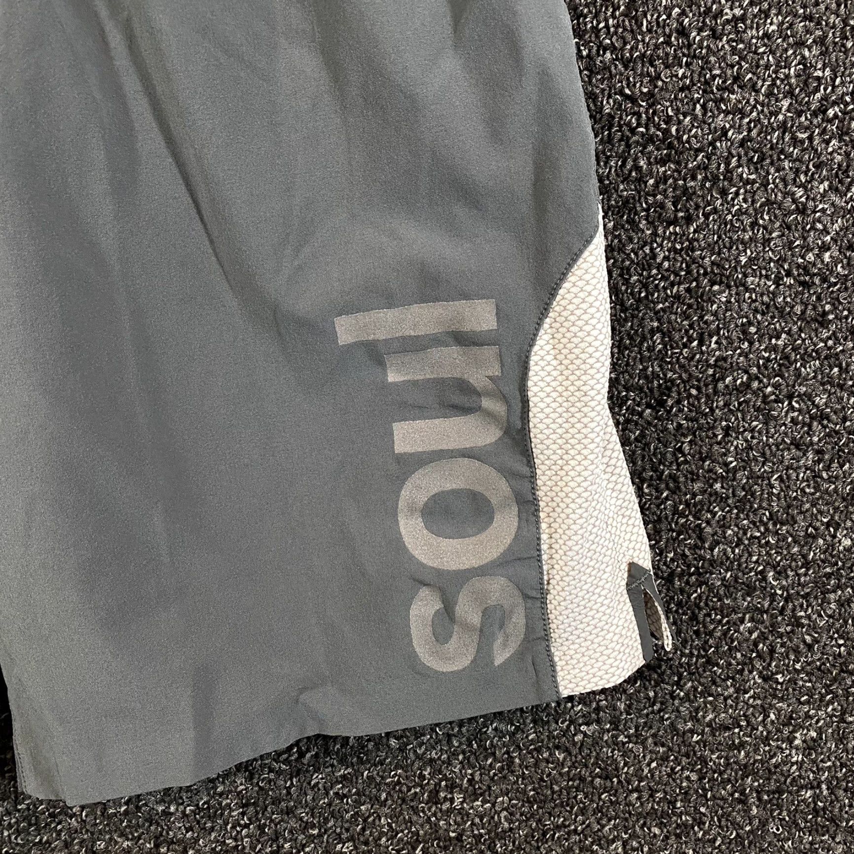 Vintage Soul Cycle Shorts Men Small Gray Blue Lined Workout Running Drawstring 7" Inseam Size US 29 - 2 Thumbnail